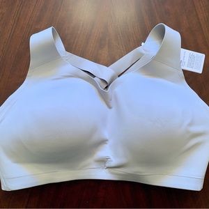 NWT lululemon Enlite Bra Weave-Back Sports Bra - 38DD - Seal Gray
